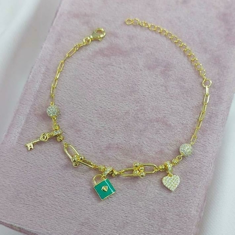 Pulsera Tiff lock (dorado)