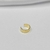 Arito a presión mini plain dorado (1/2 par) - Furman Jewels