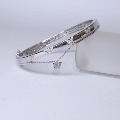 Esclava Fly plateado