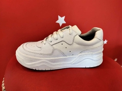 ZAPATILLA COLEGIAL CUERO CON CORDONES (ART. 6001) - comprar online