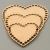 BASE TOTORA CORAZON x 3