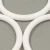 ARGOLLAS PLASTICAS BLANCA CBX 60MM X20U (102108) - Merceria La Paloma 