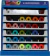 EXHIBIDOR DE HILOS ENCERADOS 36 COLORES 180 BOBINAS (174001)