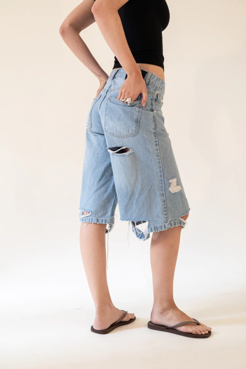 Bermuda Relaxed Ripped