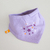 babero bandana para bebé estrellas lila - comprar online