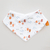 babero bandana para bebé honguitos neutro - comprar online