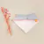 babero bandana para bebé liso rosa en internet