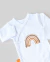 body bebé cruzado kimono arcoiris neutro - Gubee - ropa de bebé -