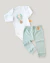 conjunto bebé globo menta 2 piezas