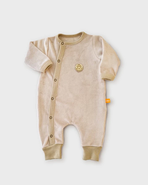 Enterito bebé plush beige - comprar online