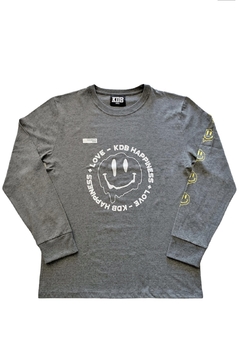 REMERA ALL SMILES GREY