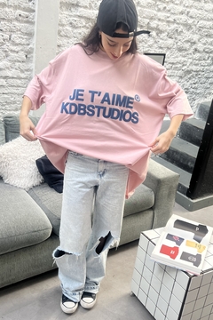 REMERA ULTRA JE T.AIME ROSA