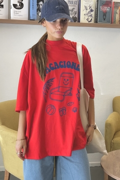 REMERA ULTRA VACACIONES ROJA - comprar online