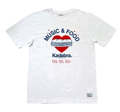 REMERA MUSIC & FOOD WHITE - comprar online