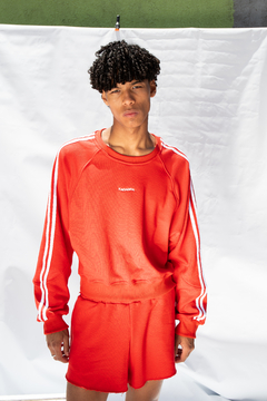 BUZO 2 STRIPES RED - comprar online