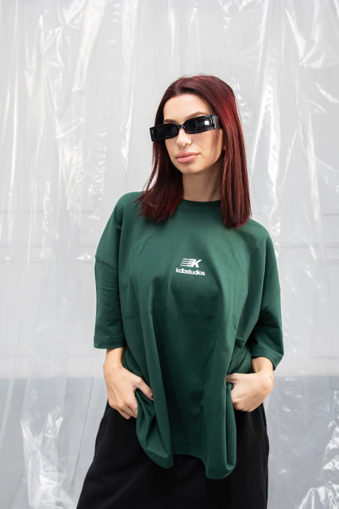 REMERA BOXY #1 GREEN