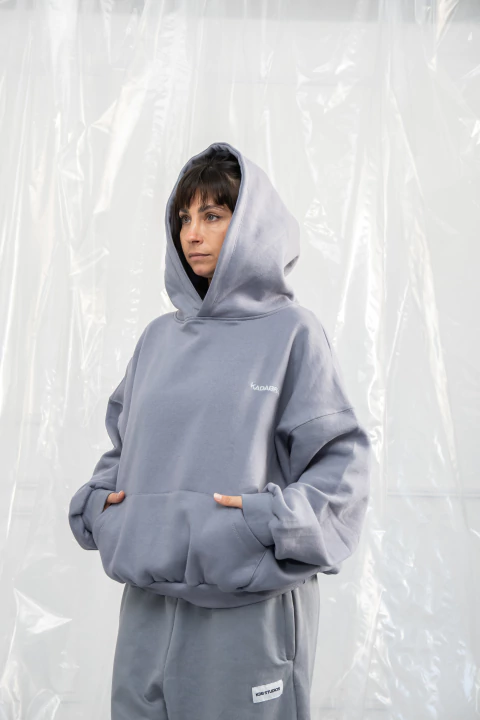 BUZO BOXY CLASSIC ACERO - comprar online