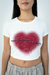 REMERA CROP BLEEDING WHT - comprar online