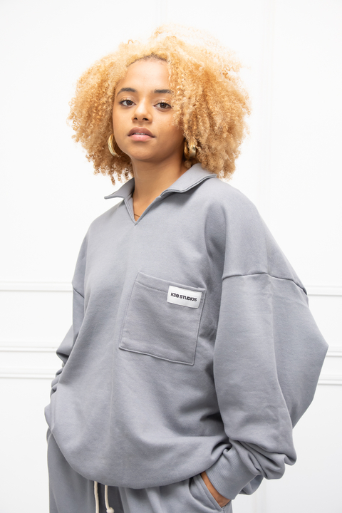 BUZO POLO BLOC RÚSTICO GREY - comprar online