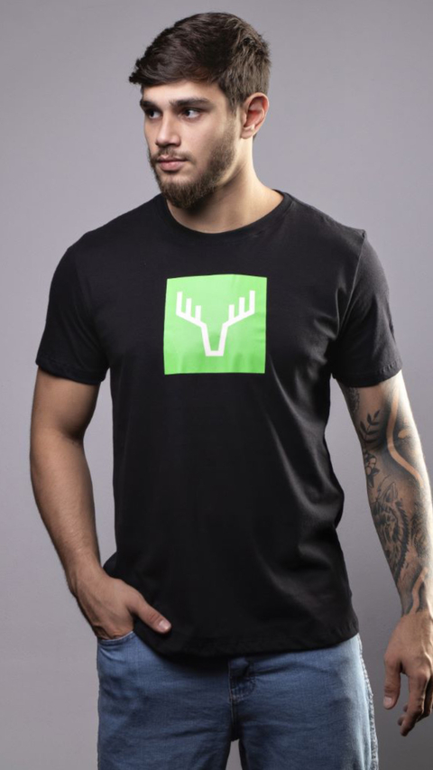 CAMISETA GROSS HUNTER PRETA ESTAMPADA T424231