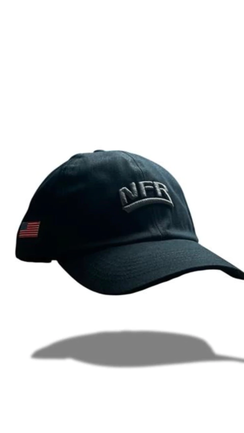 BONE NFR PRETO LOGO CINZA DAD HAT 603