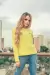 MOLETOM FEMININO AMARELO BORDADO CUSTOM X - 9043