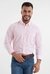 CAMISA MASCULINA XADREZ - 2705L ROSA MANGA LONGA