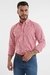 CAMISA MASCULINA XADREZ - 2705L VERMELHO MANGA LONGA