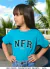 CAMISETA NFR INFANTIL - AZUL BORDADA CMI213