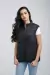 COLETE FEMININO PUFFER PRETO CUSTOM X - 5057