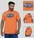 CAMISETA NFR LARANJA COM AZUL BB CMS489 - comprar online