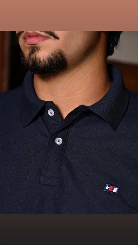 GOLA POLO MASCULINO AZUL MARINHO CMP745