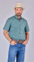 CAMISA MANGA CURTA ALL HUNTER VERDE/MARROM E AMARELO 3780