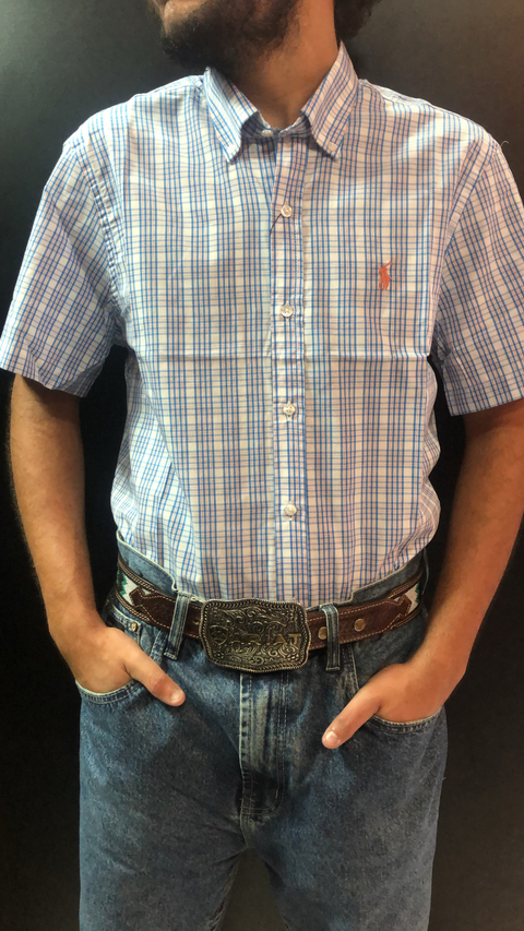 CAMISA MANGA CURTA POLO BY EX SLIM BYN49