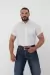 CAMISA MANGA CURTA TXC 2982 BRANCO/CINZA