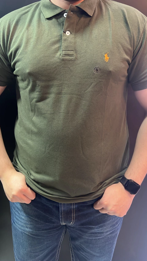 POLO RALPH LAUREN VERDE MILITAR PL10 - comprar online