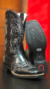 BOTA FEMININA PRETA BICO QUADRADO BT04