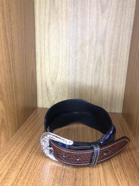 CINTO ESCURO COM PEDRAS ROXA 736