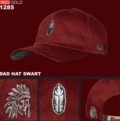 BONE RED MAN DAD HAT SWART RED 1285