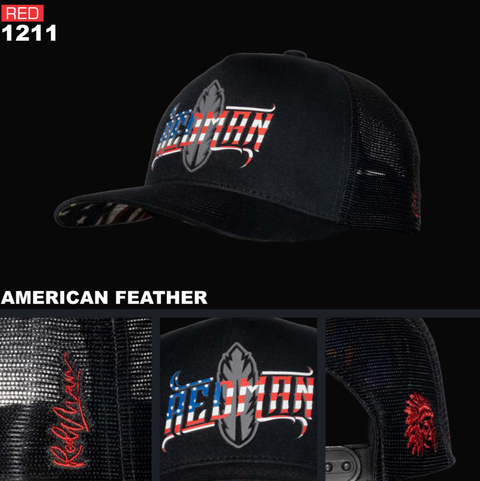 BONE RED MAN AMERICAN FEATHER RED 1211