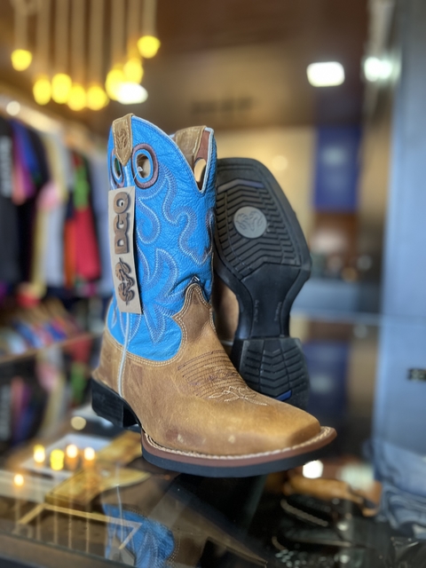 BOTA DGO MARROM CLARO C AZUL DGO63