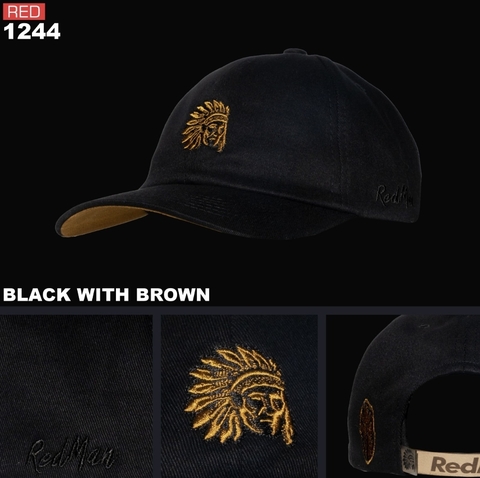 BONE RED MAN BLACK WITH BROWN 1244