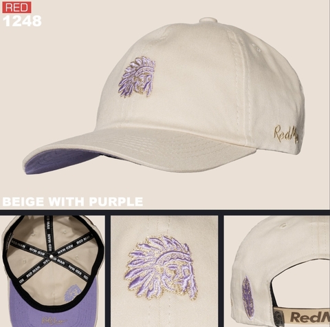 BONE RED MAN BEIGE WITH PURPLE 1248