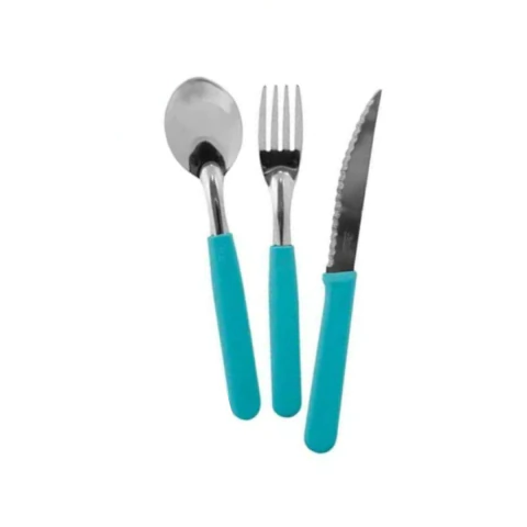 Tenedor cabo plástico aqua - comprar online