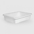 BATEA RECTANGULAR 30X21X10CM BLANCA