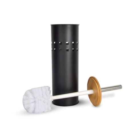 CEPILLO BAÑO NEGRO C/ GUARDA TAPA BAMBOO B4617N DE