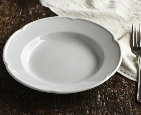 Plato hondo porcelana ve