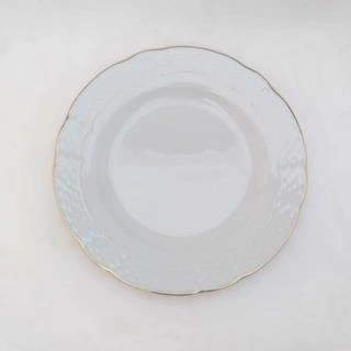 Plato postre de porcelana