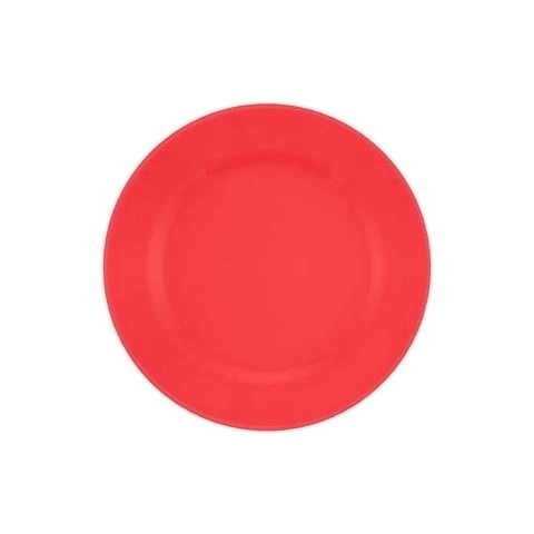 Plato postre donna rojo