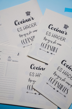 RECETARIO DE COCINA (REPUESTOS) - tienda online